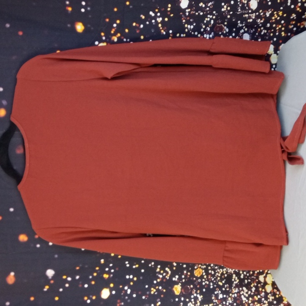 👕 Perfect Peach Ruffle Sleeve Top - Picture 3 of 5